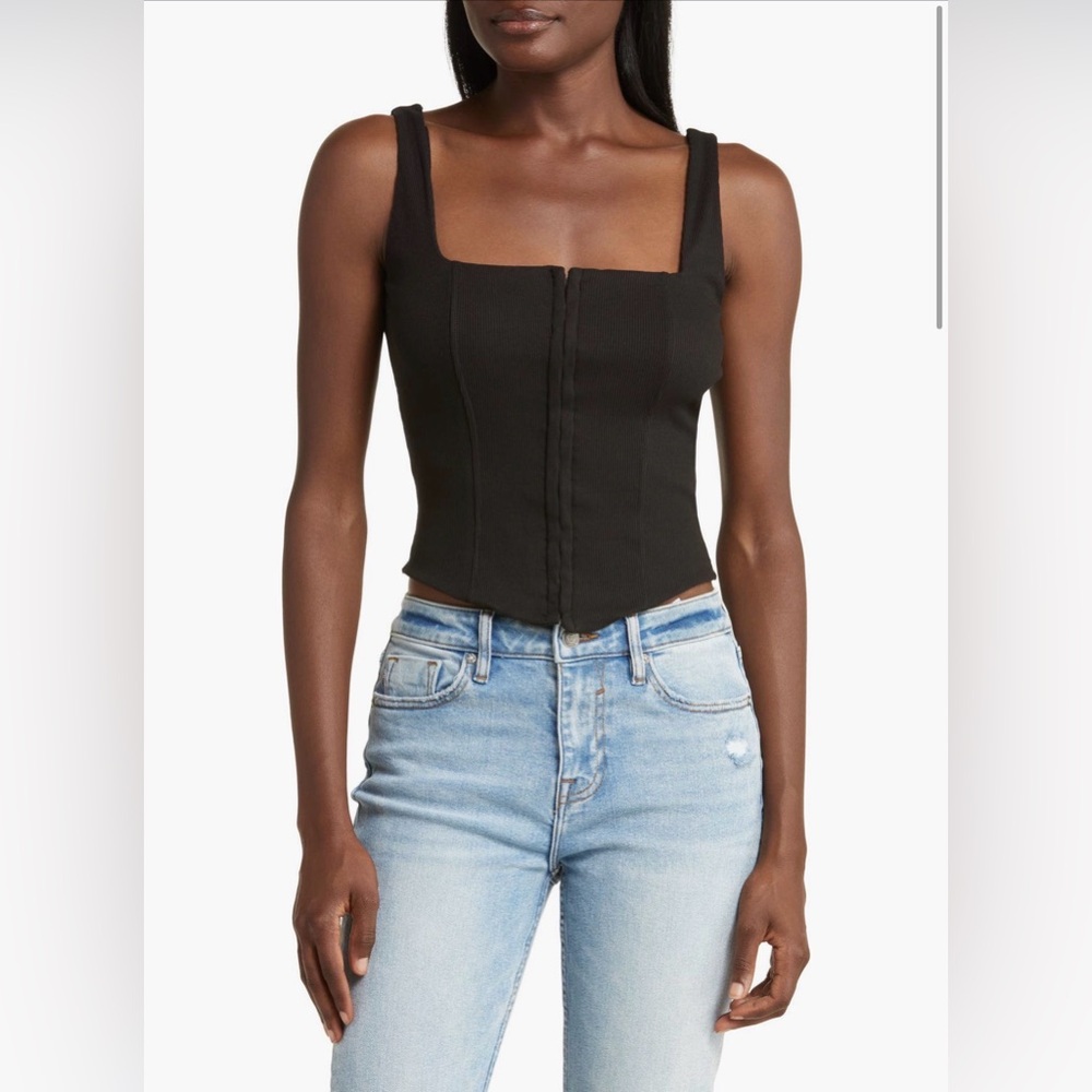 Ribbed Corset Top